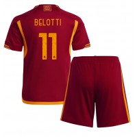 AS Roma Andrea Belotti #11 Replika babykläder Hemmaställ Barn 2023-24 Kortärmad (+ korta byxor)